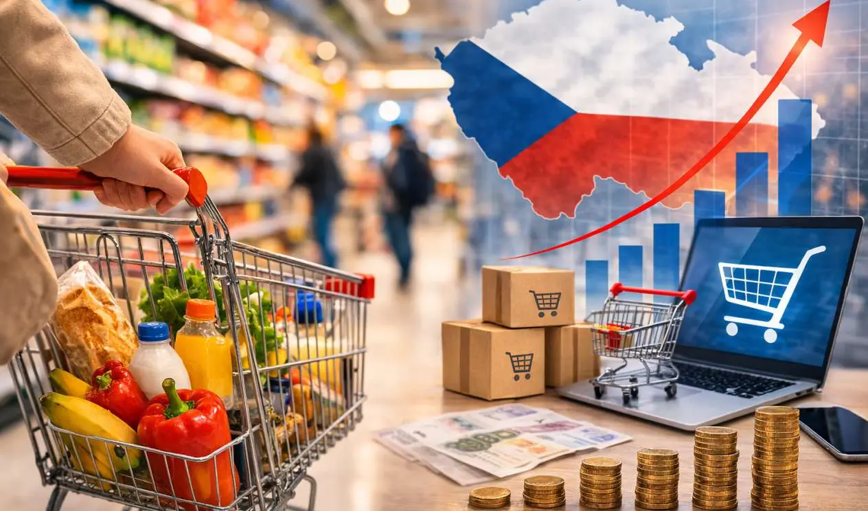 Růst maloobchodních tržeb v Česku